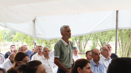 Göyçay Rayon İcra Hakimiyyətinin başçısı Orxan Mürsəlov Xəlitli kəndində səyyar qəbul keçirib