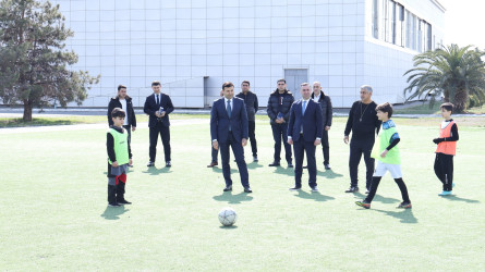 Rayon İcra Hakimiyyətinin başçısı Orxan Mürsəlov Göyçay Olimpiya İdman Kompleksində olub