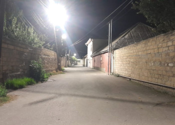 Göyçay şəhərində daha dörd küçə işıqlandırılıb