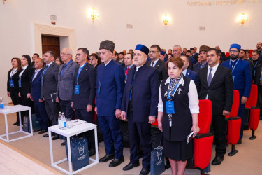 Dini Qurumlarla İş üzrə Dövlət Komitəsinin təşkilatçılığı ilə “Milli-mənəvi kimlik və müasir çağırışlar” mövzusunda Göyçay rayon Heydər Əliyev Mərkəzində regional konfrans təşkil olunub