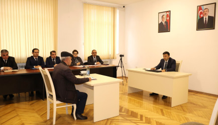 Göyçay Rayon İcra Hakimiyyətinin başçısı Orxan Mürsəlov növbəti vətəndaş qəbulu keçirib