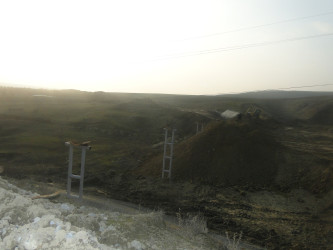 Bığır kəndinin suvarma suyu təminatının yaxşılaşdırılması məqsədilə Qarayazı beton kanalında akveduk əsaslı təmir olunur