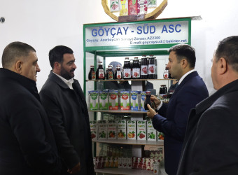 Rayon İcra Hakimiyyətinin başçısı Orxan Mürsəlov “Göyçay Süd” ASC-də olub