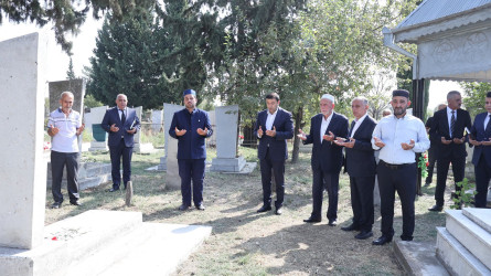 Göyçayda torpaqlarımızın azadlığı uğrunda canından keçən şəhidlərin məzarları ziyarət olunub