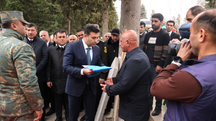 Birinci Qarabağ müharibəsində itkin düşmüş şəhid Babayev Vüqar Səlim oğlu Göyçay şəhər Şəhidlər Xiyabanında dəfn edilib
