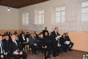 Rayon İcra Hakimiyyətinin başçısı Orxan Mürsəlov Çərəcə kənd sakinləri ilə səyyar qəbul keçirib