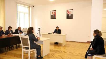 Göyçay Rayon İcra Hakimiyyətinin başçısı Orxan Mürsəlov növbəti vətəndaş qəbulu keçirib