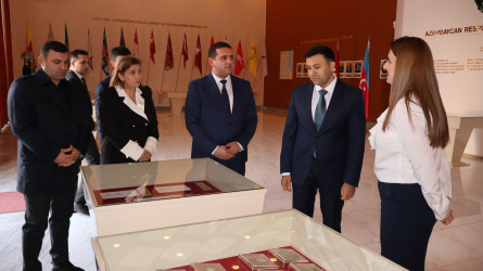 Rayon İcra Hakimiyyətinin başçısı Orxan Mürsəlov Göyçay Gənclər Evinin kollektivi və fəaliyyəti ilə tanış olub