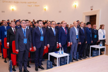 Dini Qurumlarla İş üzrə Dövlət Komitəsinin təşkilatçılığı ilə “Milli-mənəvi kimlik və müasir çağırışlar” mövzusunda Göyçay rayon Heydər Əliyev Mərkəzində regional konfrans təşkil olunub