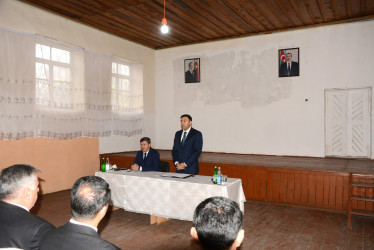 Rayon İcra Hakimiyyətinin başçısı Orxan Mürsəlov Çərəcə kənd sakinləri ilə səyyar qəbul keçirib