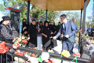 Vətən müharibəsi şəhidi Kənan Qafarovun üçüncü ildönümü məzarı önündə qeyd olundu