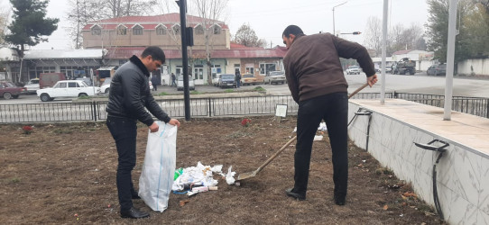 Rayonun kəndlərində mütəmadi olaraq təmizlik və abadlıq işləri aparılır