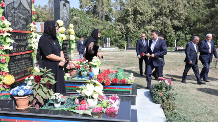 Göyçayda torpaqlarımızın azadlığı uğrunda canından keçən şəhidlərin məzarları ziyarət olunub