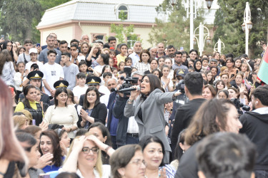 Azərbaycan xalqının Ümummilli Lideri Heydər Əliyevin 100 illik yubileyi münasibətilə Göyçay şəhər mərkəzində konsert proqramı təşkil edilib