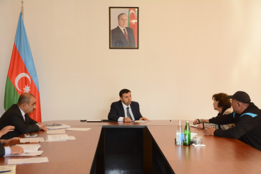 Rayon İcra Hakimiyyətinin başçısı Orxan Mürsəlov növbəti vətəndaş qəbulu keçirib