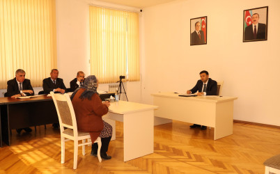 Rayon İcra Hakimiyyətinin başçısı Orxan Mürsəlov növbəti vətəndaş qəbulu keçirib