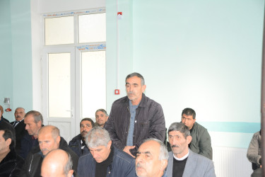 Rayon İcra Hakimiyyətinin başçısı Orxan Mürsəlov rayonun hüquq mühafizə orqanları, idarə, müəssisə və təşkilat rəhbərlərinin iştirakı ilə Qaraman kənd sakinləri ilə səyyar qəbul keçirib