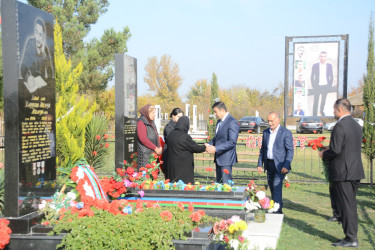 İcra başçısı Orxan Mürsəlov şəhidlərin məzarlarını ziyarət edib