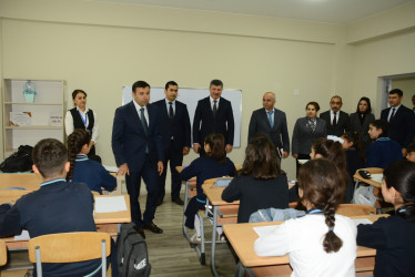 Rayon İcra Hakimiyyətinin başçısı Orxan Mürsəlov Qarabaqqal kənd tam orta məktəbində müəllim və şagirdlərlə görüşüb, tədrisin təşkili ilə maraqlanıb