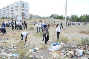 Şəhər qəbiristanlığının ərazisində təmizliklə bağlı iməclik keçirildi