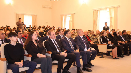 Göyçayda Azərbaycanın Milli Qəhrəmanı Yuri Kovalyovun xatirəsinə həsr edilmiş tədbir keçirilib
