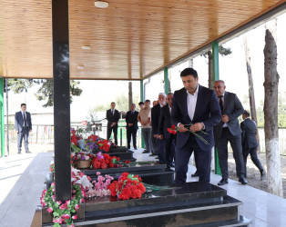 Göyçayda torpaqlarımızın azadlığı uğrunda canından keçən şəhidlərin məzarları ziyarət olunub