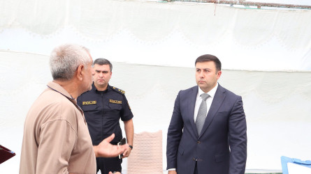 Göyçay Rayon İcra Hakimiyyətinin başçısı Aşağı Qaraməryəm kəndində səyyar qəbul keçirib