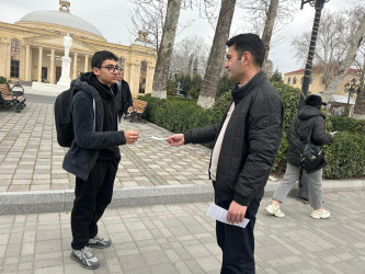 Göyçayda məişət zorakılığı ilə bağlı sorğu keçirilib