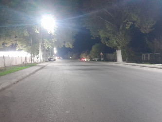 Göyçay şəhərində daha dörd küçə işıqlandırılıb