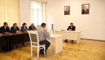 Göyçay Rayon İcra Hakimiyyətinin başçısı Orxan Mürsəlov növbəti vətəndaş qəbulu keçirib