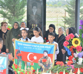 Vətən müharibəsi şəhidi Ayaz Əhmədovun beşinci ildönümü qeyd edilib