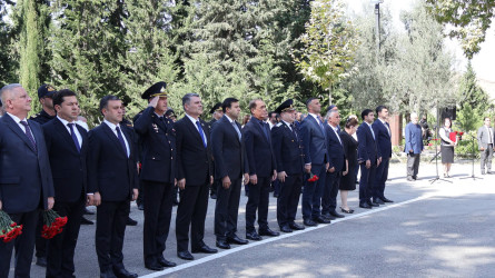 Anım Günü ilə əlaqədar Göyçay Şəhidlər Xiyabanı ziyarət olunub