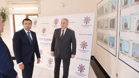 Göyçayda Yeni Azərbaycan Partiyası rayon təşkilatının yaradılmasının 33 illiyinə həsr olunmuş tədbir keçirilib