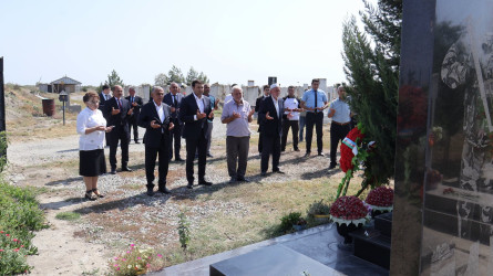 Göyçayda torpaqlarımızın azadlığı uğrunda canından keçən şəhidlərin məzarları ziyarət olunub