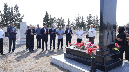 Göyçayda torpaqlarımızın azadlığı uğrunda canından keçən şəhidlərin məzarları ziyarət olunub