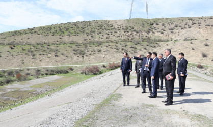 Göyçay Rayon İcra Hakimiyyətinin başçısı Orxan Mürsəlov sel və daşqın təhlükəsinin qarşısının alınması məqsədilə qabaqlayıcı tədbirlər görülən işlərə baxış keçirib