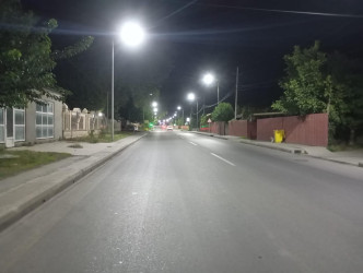 Göyçay şəhərində daha dörd küçə işıqlandırılıb