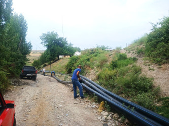 Göyçay Rayon İcra Hakimiyyətinin dəstəyi, İnçə bələdiyyəsinin və Aşağı Qaraməryəm, İnçə, Alxasava kənd sakinlərinin təşəbbüsü ilə 1500 təsərrüfatın içməli su təminatının yaxşılaşdırılması məqsədilə təmir-bərpa işləri aparılır