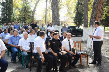 İcra Hakimiyyətinin başçısı Cəyirli kəndində növbəti səyyar qəbul keçirib