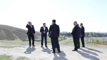 Göyçay Rayon İcra Hakimiyyətinin başçısı Orxan Mürsəlov sel və daşqın təhlükəsinin qarşısının alınması məqsədilə qabaqlayıcı tədbirlər görülən işlərə baxış keçirib