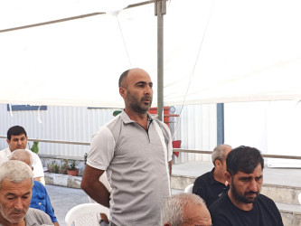Göyçay Rayon İcra Hakimiyyətinin başçısı Orxan Mürsəlov Alıkənd kəndində səyyar qəbul keçirib
