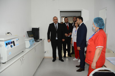 Rayon İcra Hakimiyyətinin başçısı Orxan Mürsəlov “Göyçay rayon Mərkəzi Xəstəxanası” publik hüquqi şəxsində  və Göyçay Təcili Təxirəsalınmaz Tibbi Yardım Stansiyasında olub