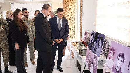 Göyçayda Azərbaycanın Milli Qəhrəmanı Yuri Kovalyovun xatirəsinə həsr edilmiş tədbir keçirilib