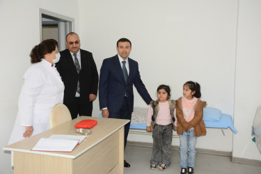 Rayon İcra Hakimiyyətinin başçısı Orxan Mürsəlov “Göyçay rayon Mərkəzi Xəstəxanası” publik hüquqi şəxsində  və Göyçay Təcili Təxirəsalınmaz Tibbi Yardım Stansiyasında olub