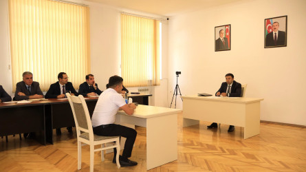 Göyçay Rayon İcra Hakimiyyətinin başçısı Orxan Mürsəlov növbəti vətəndaş qəbulu keçirib
