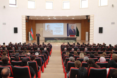 Göyçayda Ulu Öndər Heydər Əliyevin 100 illik yubileyinə həsr olunmuş “Heydər Əliyev və təhlükəsizlik orqanları” adlı tədbir keçirilmişdir