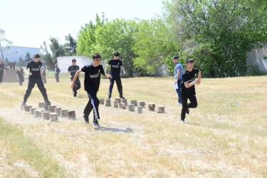 Göyçay rayonunda “Şahin” hərbi-idman oyunları üzrə zona birinciliyi keçirilib