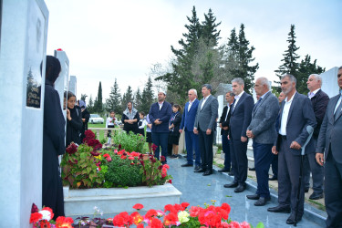 Göyçay rayonunun Ləkçılpaq kəndində Vətən müharibəsi şəhidi Elvin Məmmədovun üçüncü ildönümü məzarı önündə qeyd olundu