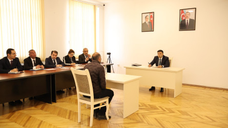 Göyçay Rayon İcra Hakimiyyətinin başçısı Orxan Mürsəlov növbəti vətəndaş qəbulu keçirib