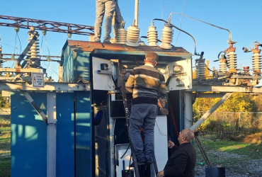 Göyçay rayonunda elektrik təsərrüfatının yenilənməsi işlərinə başlanılıb